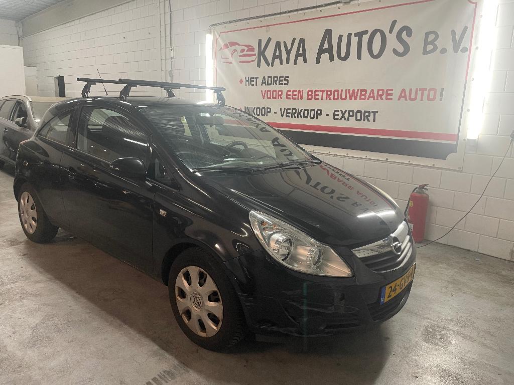 Opel Corsa 1.4 3-DRS AIRCO 2008 Zwart, Zwart, Bedrijf, Corsa, 1040 kg