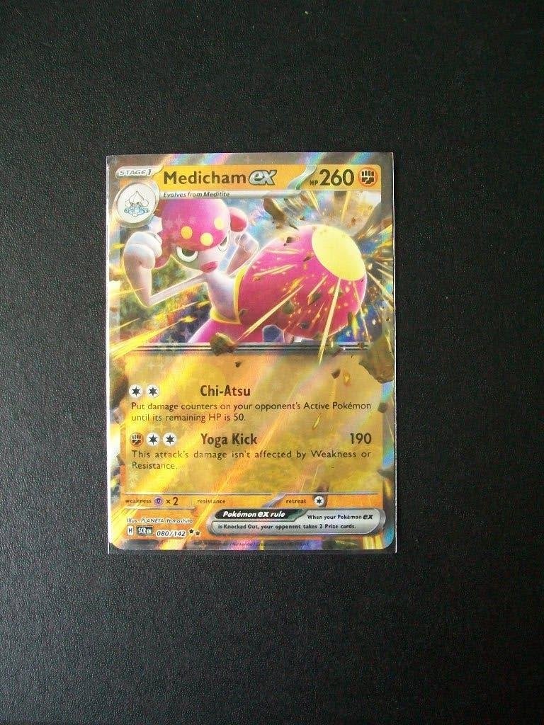 3145:Nieuwe Pokemon Kaart holofoil MEDICHAM EX HP260 080/142, Verzenden, Nieuw, Losse kaart, Foil