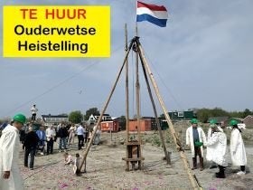 Oud Hollandse Heistelling verhuur start bouw feest 1e_paal, Verzenden, Zo goed als nieuw, Overige