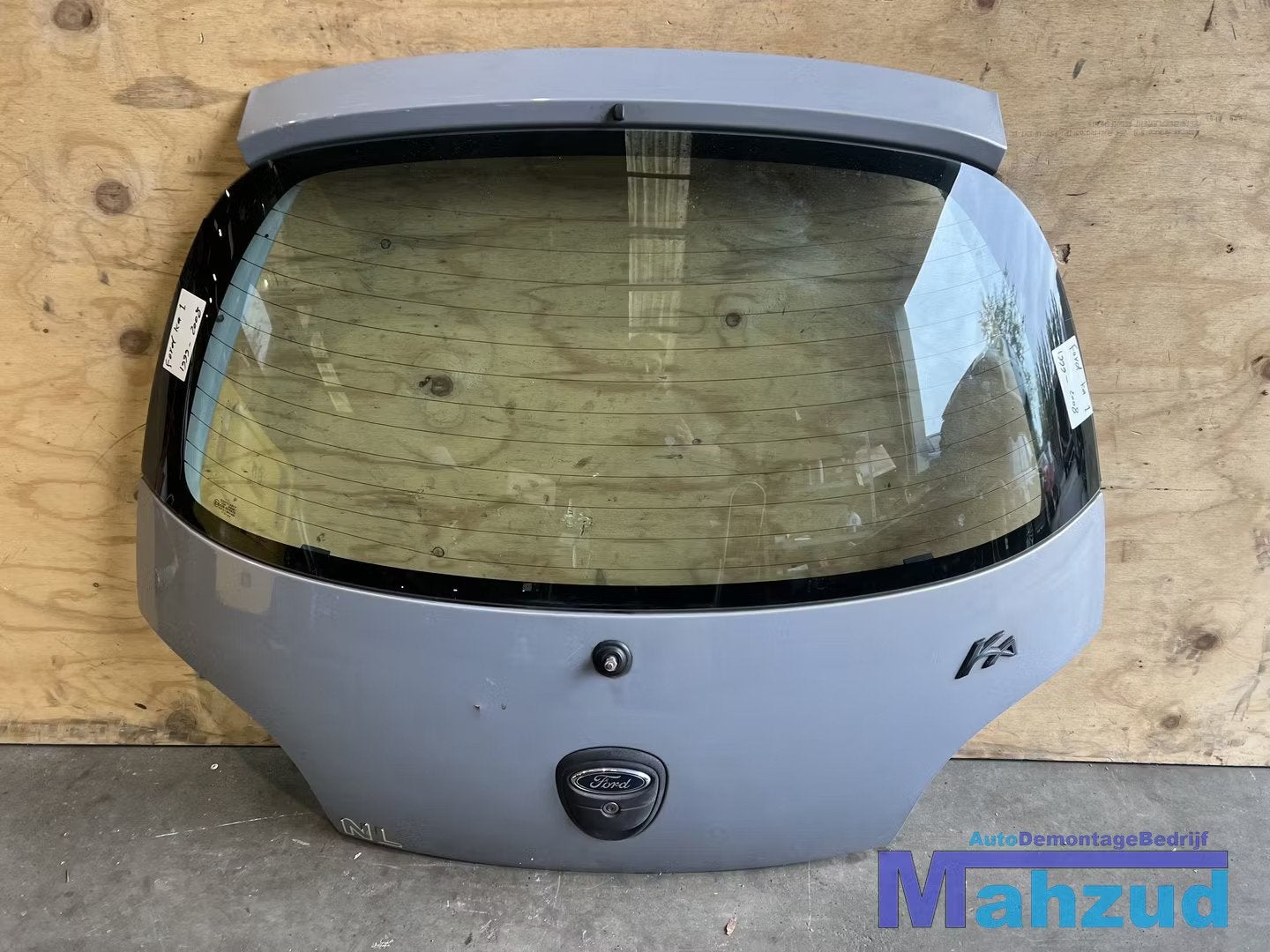 FORD KA 1 Grijs achterklep 1996-2008, Gebruikt, Deur, Info@ford.com, Ophalen of Verzenden