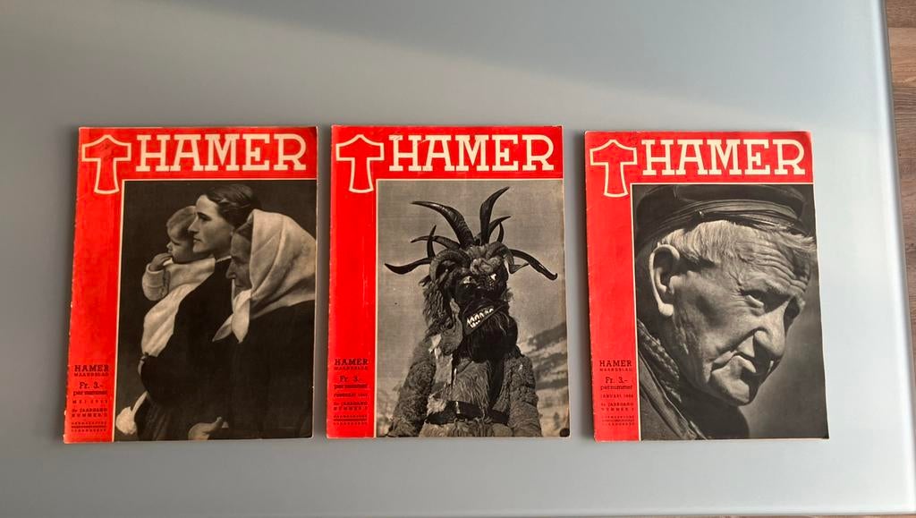 3 x Hamer Maandblad, Verzamelen, Militaria | Tweede Wereldoorlog, Ophalen of Verzenden, Nederland, Boek of Tijdschrift