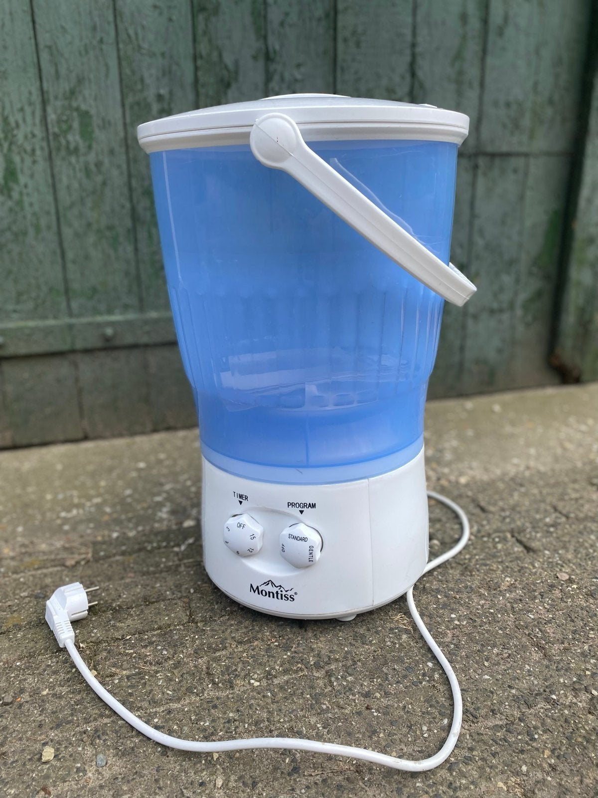 Montiss Camping Wasmachine - Goede Staat, Witgoed en Apparatuur, Wasmachines, Ophalen, Minder dan 85 cm, Minder dan 4 kg, Bovenlader