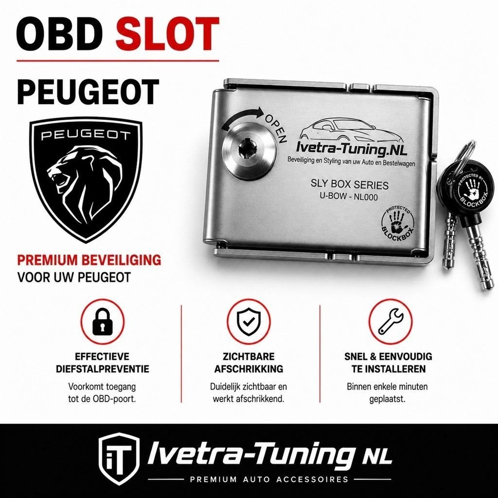 OBD Slot Peugeot | OBD Lock Peugeot, Verzenden, Info@ivetra-tuning.nl | www.ivetra-tuning.nl, Ivetra-Tuning NL, Huissen
