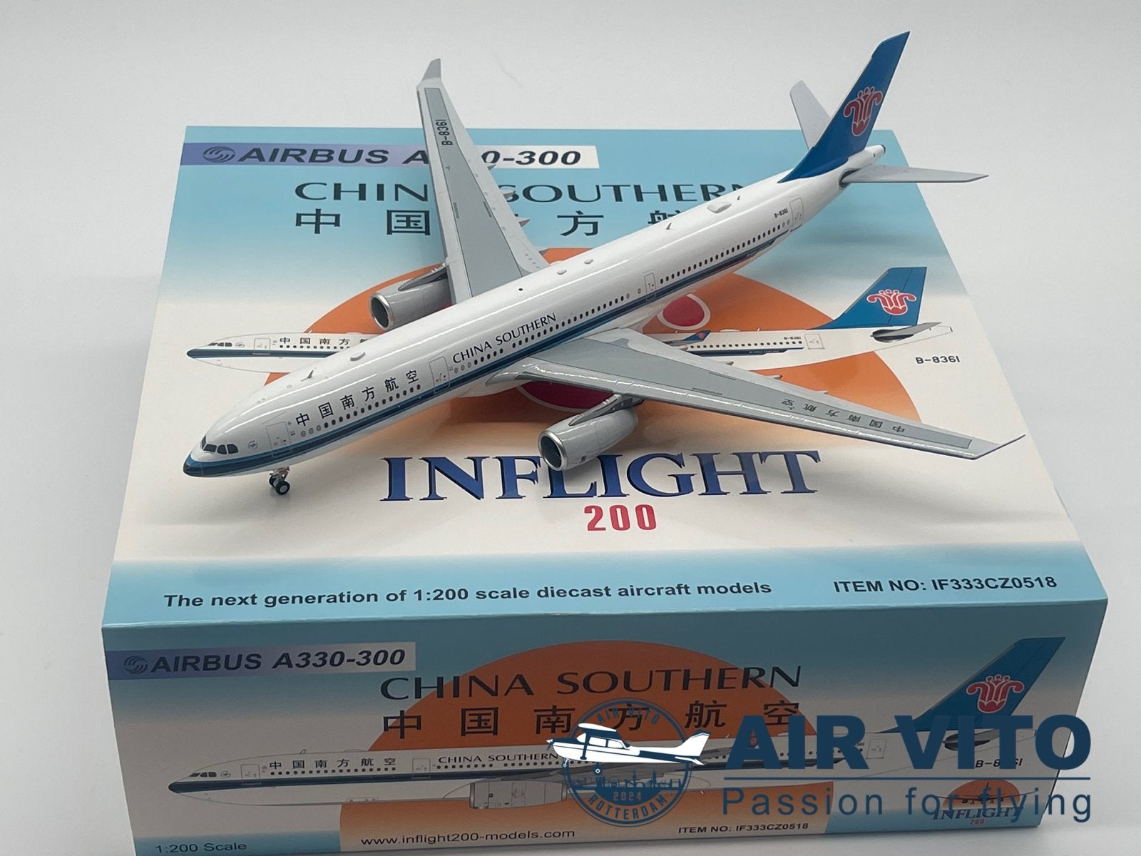 China Southern Airlines Airbus A330-300 model 1:200, 2992jb, Schaalmodel, Ophalen of Verzenden, Operations@airvito.com