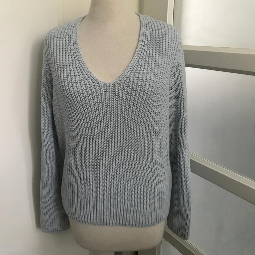 Marccain gebreide trui lichtblauw maat N4, Kleding | Dames, Verzenden, Zo goed als nieuw, Blauw