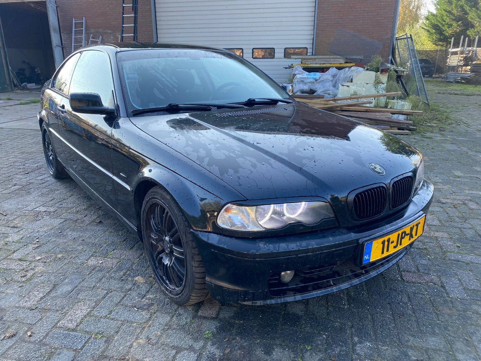 BMW 3-Serie 2.2 CI 320 Coupe AUT 2002 Zwart, Achterwielaandrijving, Zwart, Leder en Stof, Zwart