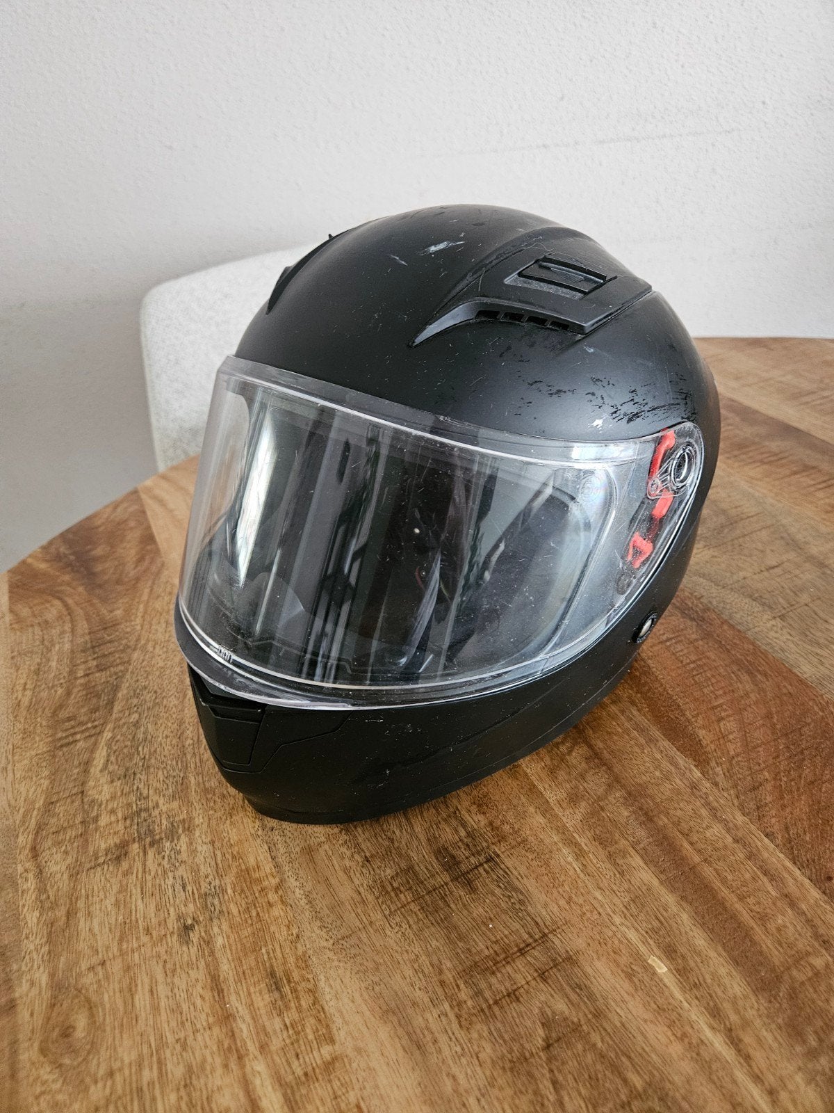 Scooter helm, Fietsen en Brommers, Brommerhelmen, Ophalen, Zo goed als nieuw, Small
