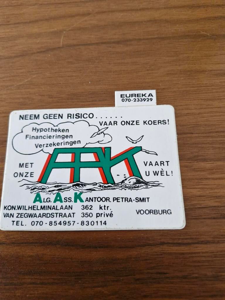 7848 Sticker Met Onze Aak Vaart U WelA.A.K. Petra Smit, Verzamelen, Ophalen of Verzenden