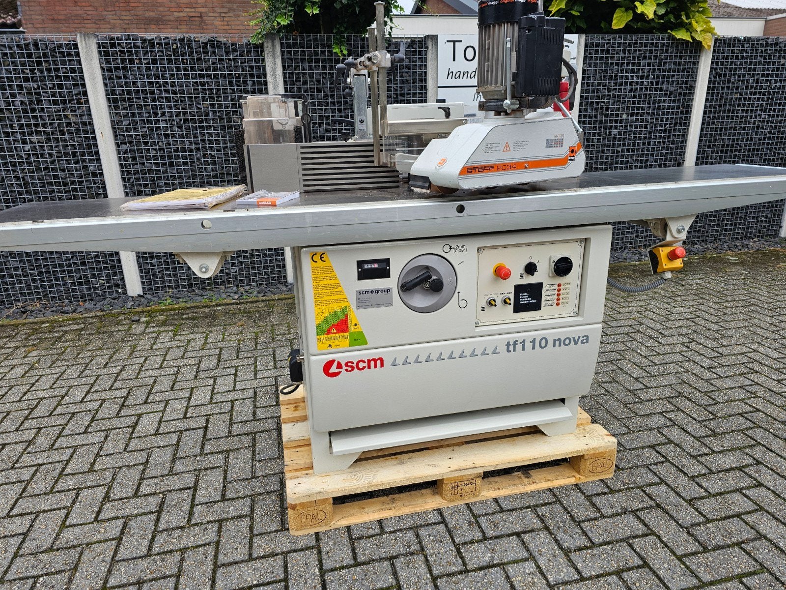 Freesmachine met aanvoerapparraat Merk SCM, Doe-het-zelf en Verbouw, Ophalen, Overige soorten, SCM, Zo goed als nieuw