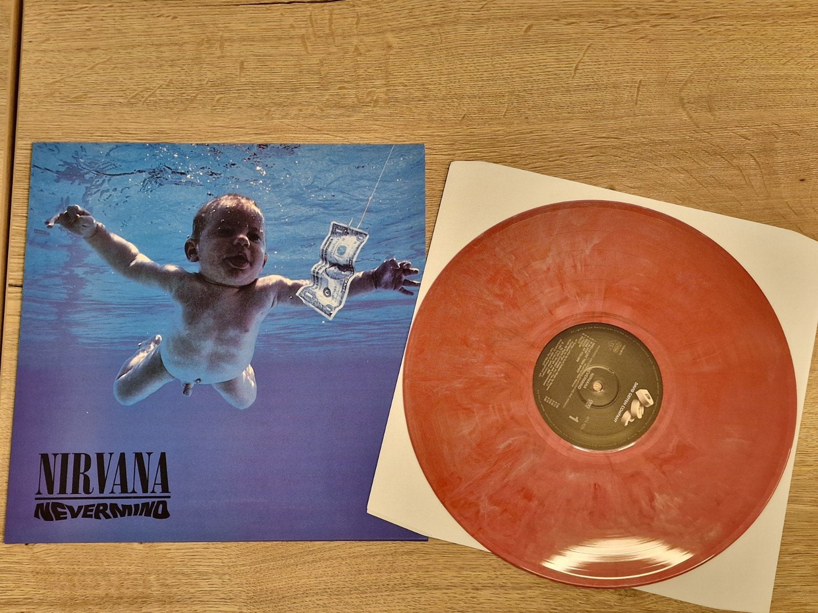 LP vinyl Nirvana - Nevermind Roze/paars marble Vinyl, Ophalen of Verzenden, Zo goed als nieuw