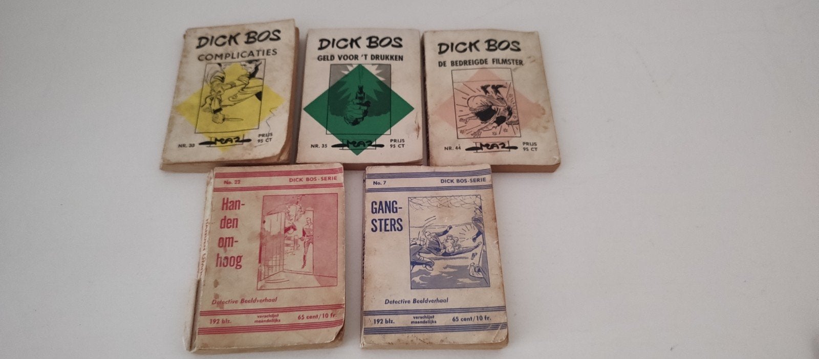 5 x Dick Bos, Eén stripboek, Ophalen of Verzenden, Gelezen