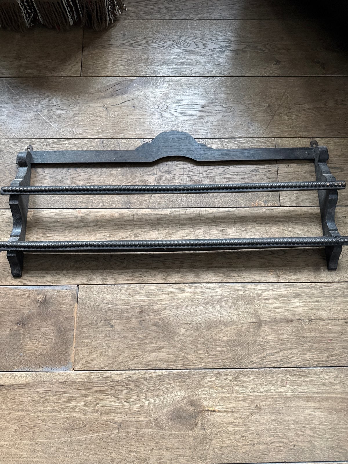 Vintage houten handdoekenrek/wandrek, Gebruikt, Ophalen of Verzenden, Bruin, Vintage