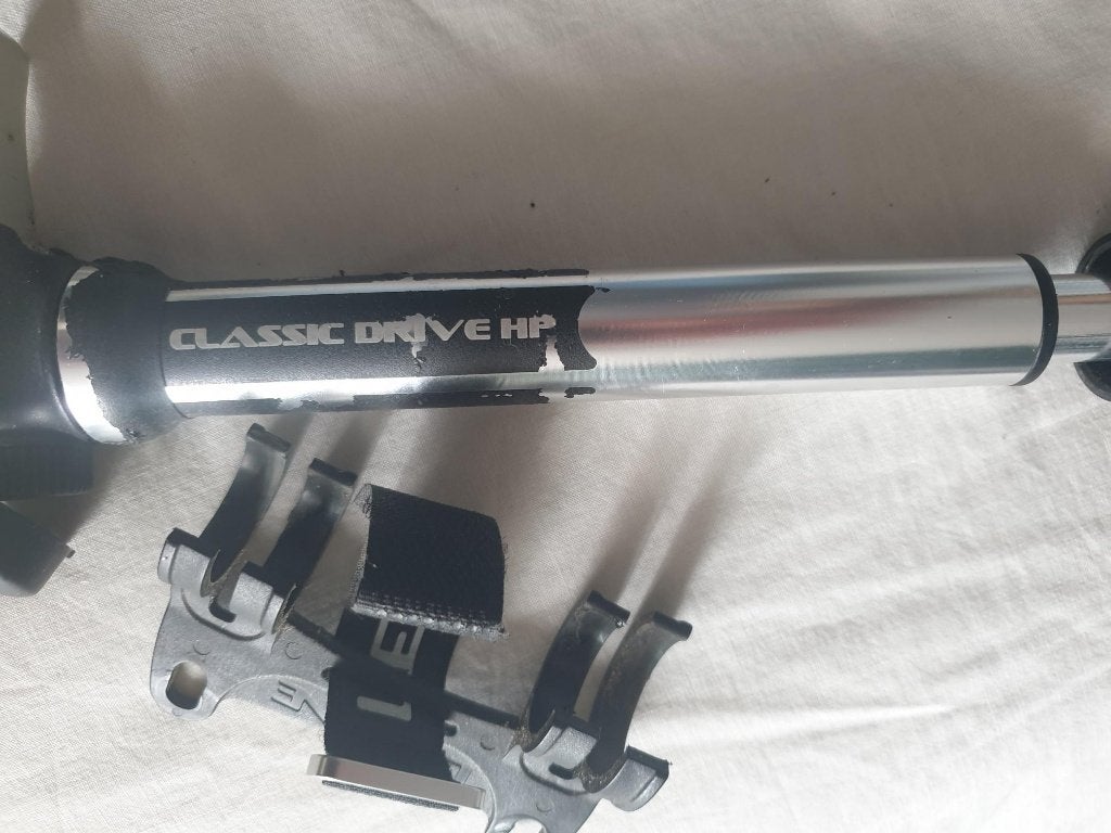 Lezyne Classic Drive HP (High Pressure) Fietspomp Zw/ Zilver, Ophalen of Verzenden, Gebruikt