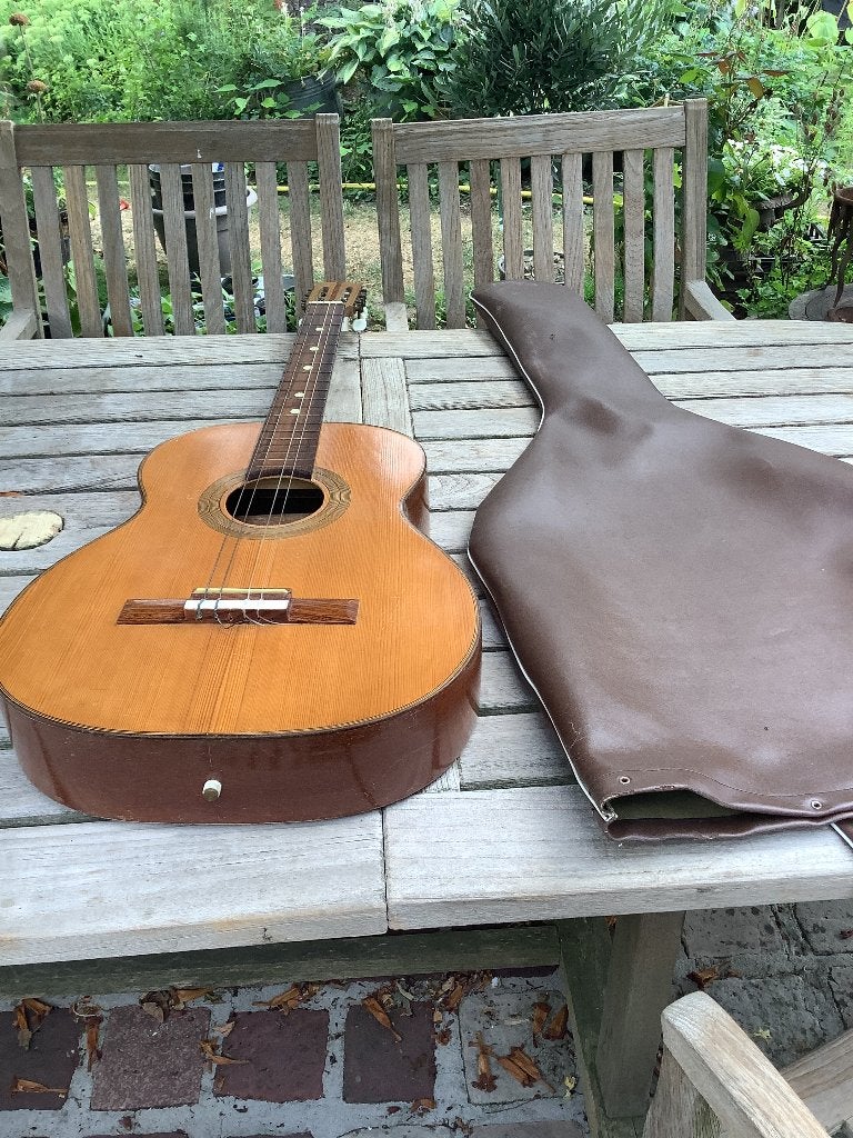 S.Sgroi Silvestri klassieke gitaar met hoes, Muziek en Instrumenten, Ophalen of Verzenden, Gebruikt, Klassieke of Spaanse gitaar
