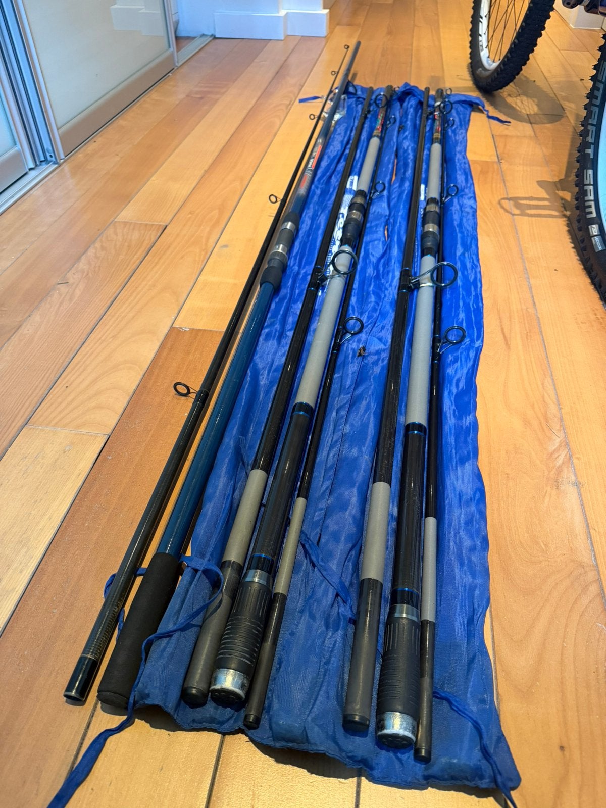 Zee hengels Shakespeare Tetra  450cm , wp 100 tot 200gram, Ophalen, Zo goed als nieuw, Werphengel