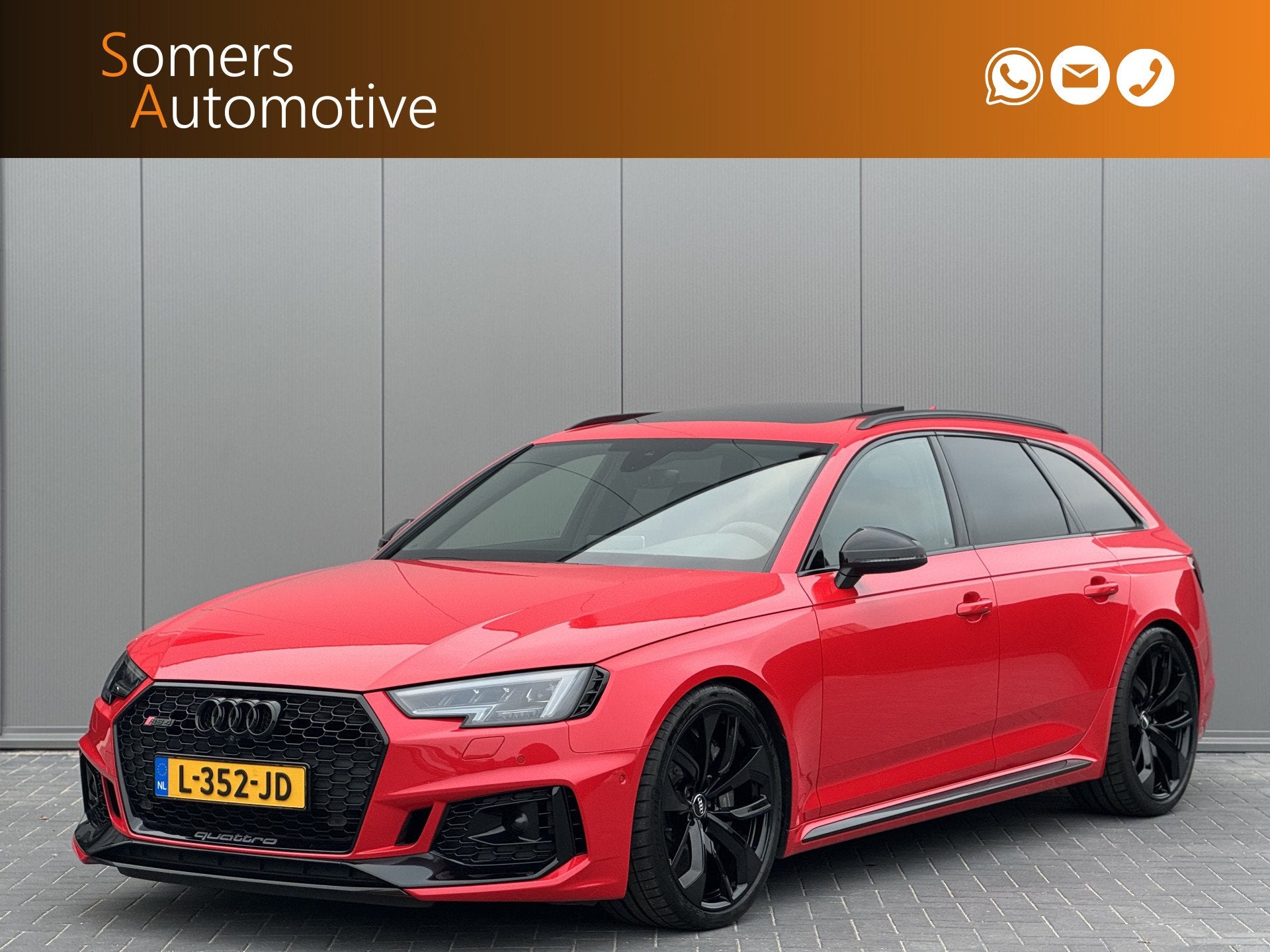 Audi RS4 Avant 2.9 TFSI quattro | Keramisch | Panorama | B&O, Auto's, Audi, Automaat, Automatische klimaatregeling, Gebruikt, 451 pk