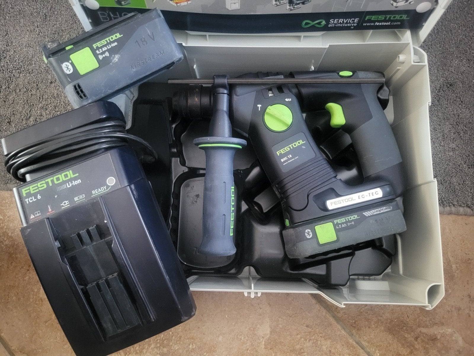 Festool BHC18 18V accu sds boormachine klopboormachine izgst, Boormachine, 600 watt of meer, Ophalen of Verzenden, Zo goed als nieuw