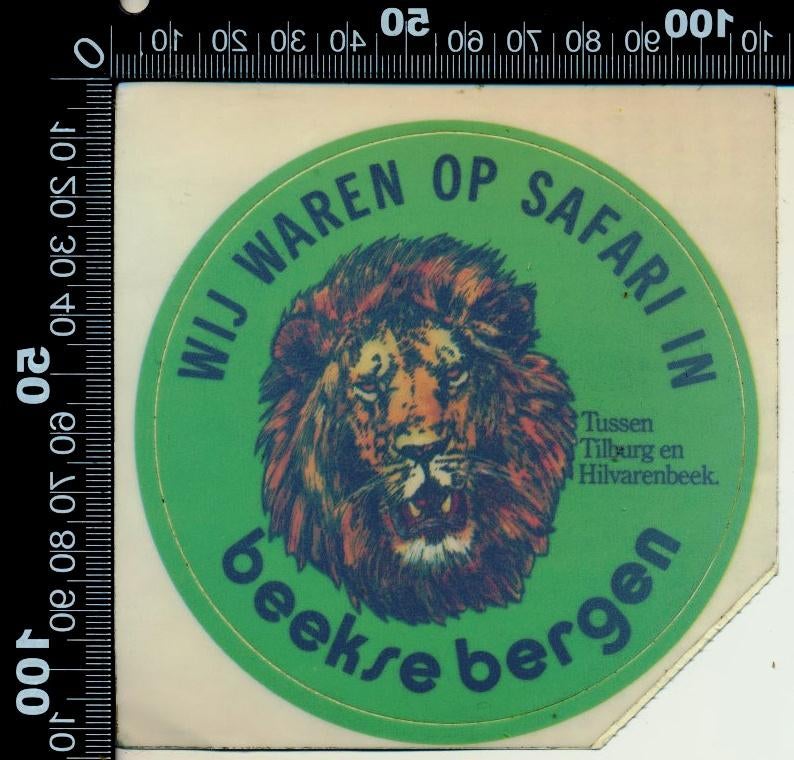 Sticker: Beekse Bergen - Wij waren op safari (2 Ruitsticker), Verzamelen, Ophalen of Verzenden, Zo goed als nieuw, Dier en Natuur
