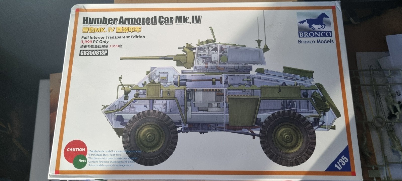 Bronco Models Humber Armored Car Mk. IV 1/35, Overige merken, Auto, 1:32 tot 1:50, Nieuw