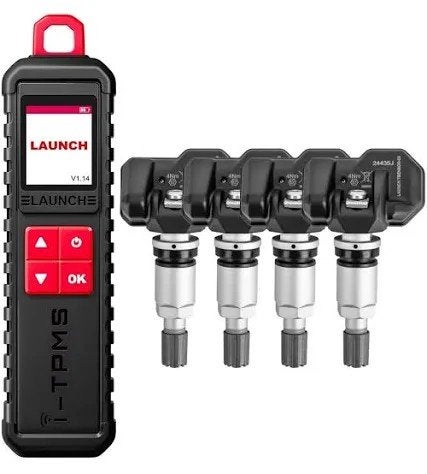 Launch TPMS Apparaat + 4 sensoren voor alle merken banden, Auto diversen, Ophalen of Verzenden, Nieuw