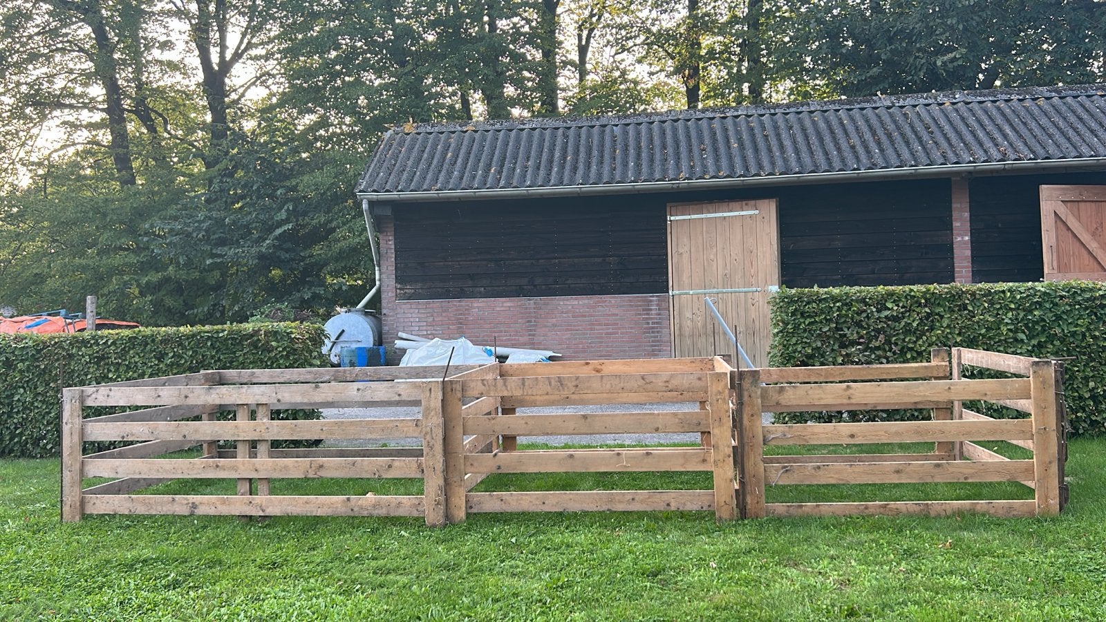 Schapenhekken - Robuust houten hekwerk voor dieren, Ophalen, Met poort, Gebruikt, Overige typen