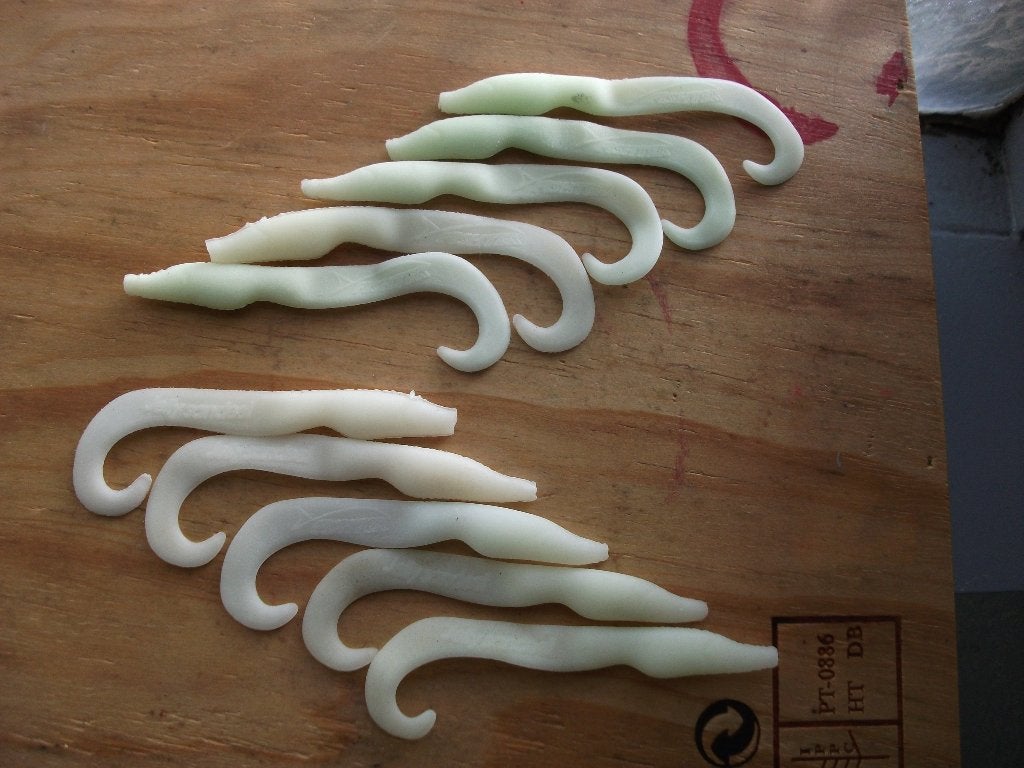 10 stuks Jelly Sandeel / kunstaas shad / roofvis shads, Ophalen of Verzenden, Nieuw, Kunstaas