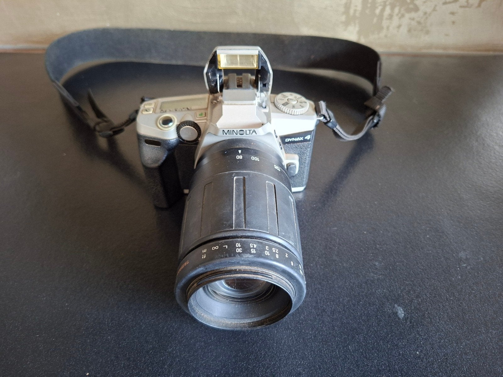 Minolta Dynax 4 camera met Tamron lens, Ophalen of Verzenden, Gebruikt, Spiegelreflex, Minolta