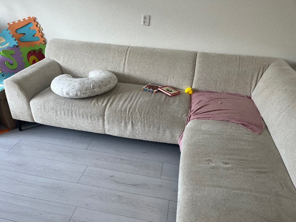 Bank, Huis en Inrichting, Banken | Bankstellen, Ophalen, Gebruikt, Hoekbank, 75 tot 100 cm