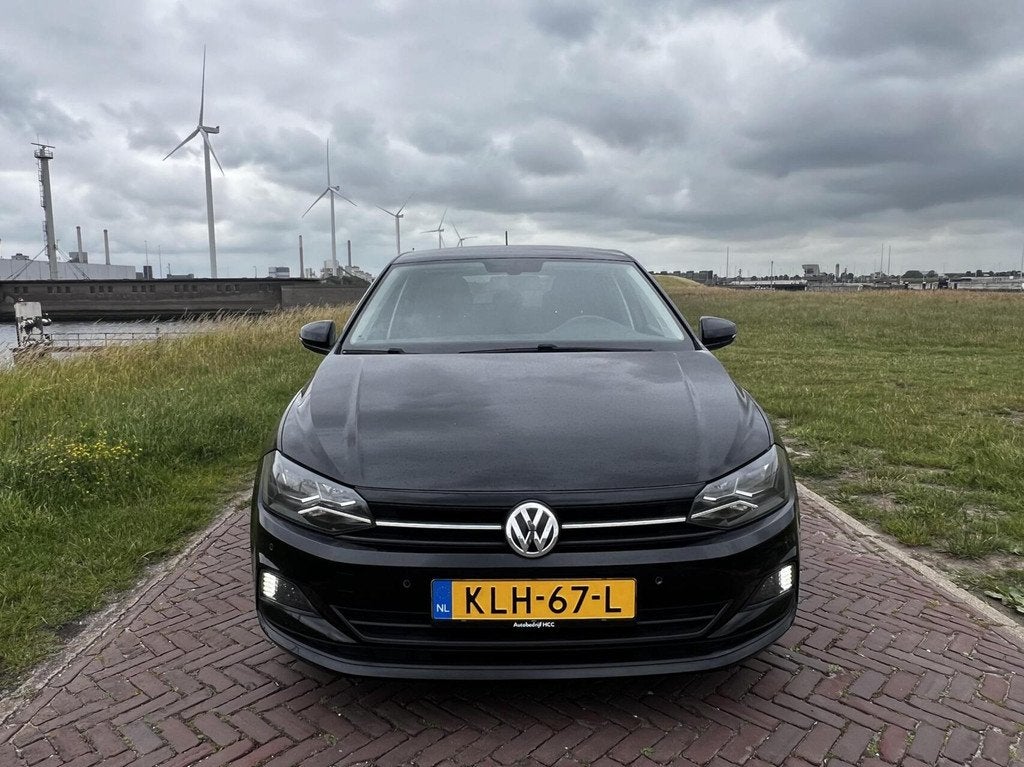 Volkswagen Polo 1.0 AIRCO|PDC V+A|STL.VERW|LED|NW APK, Auto's, 1005 kg, Stof, Gebruikt, Zwart
