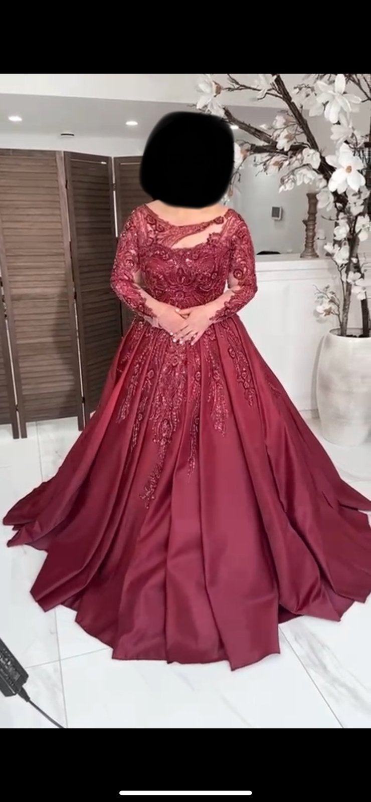 Henna jurk / kinalik maat 42/46, Ophalen, Zo goed als nieuw, Rood, Trouwjurk