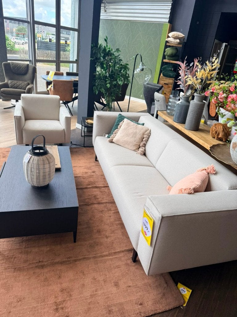 3 zitsbank  + fauteuil, Ophalen, Nieuw, 75 tot 100 cm, Rechte bank