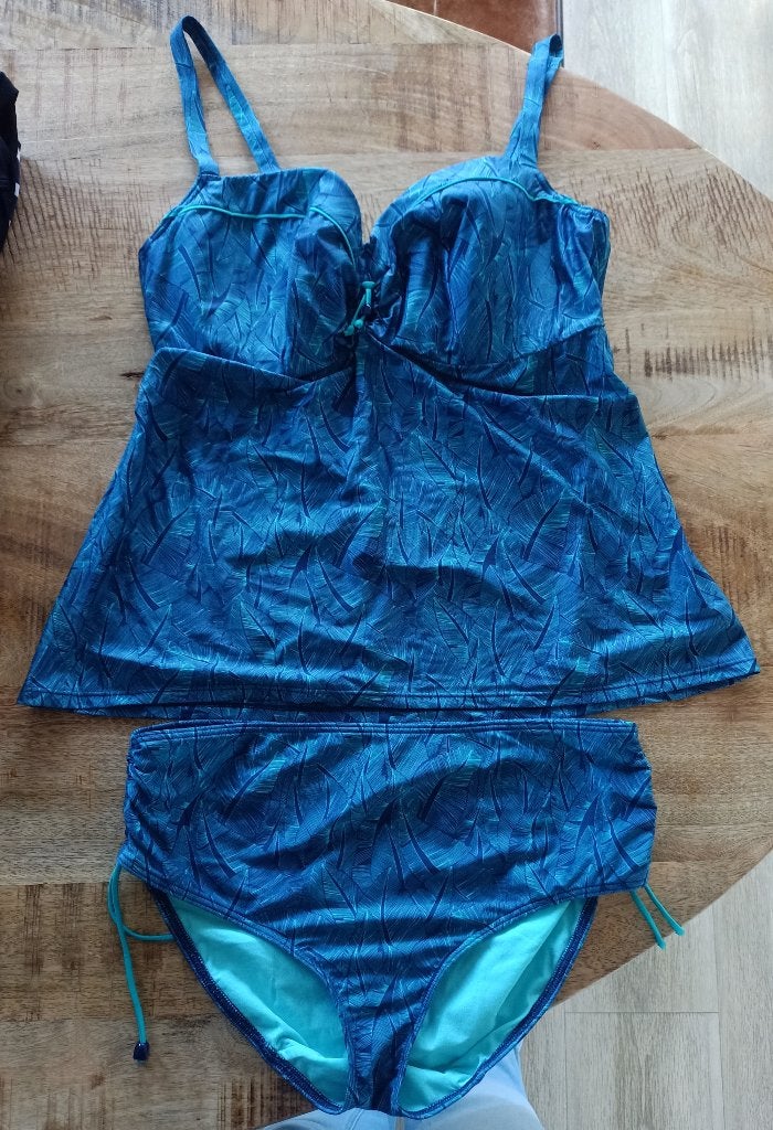 Prima donna tankini 85 D broekje 40 ZGAN blauw turquoise 85D, Kleding | Dames, Blauw, Ophalen of Verzenden, Zo goed als nieuw
