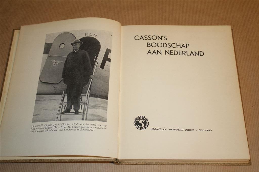 Casson\'s boodschap aan Nederland. Uitgave 1938., Ophalen of Verzenden, Gelezen