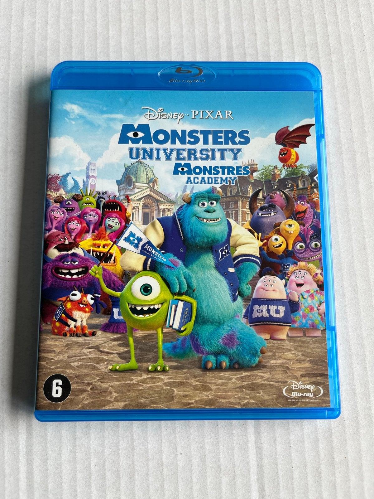 Monsters University Blu-ray - Disney Pixar, Gebruikt, Nederlands, Tekenfilms en Animatie, Ophalen of Verzenden