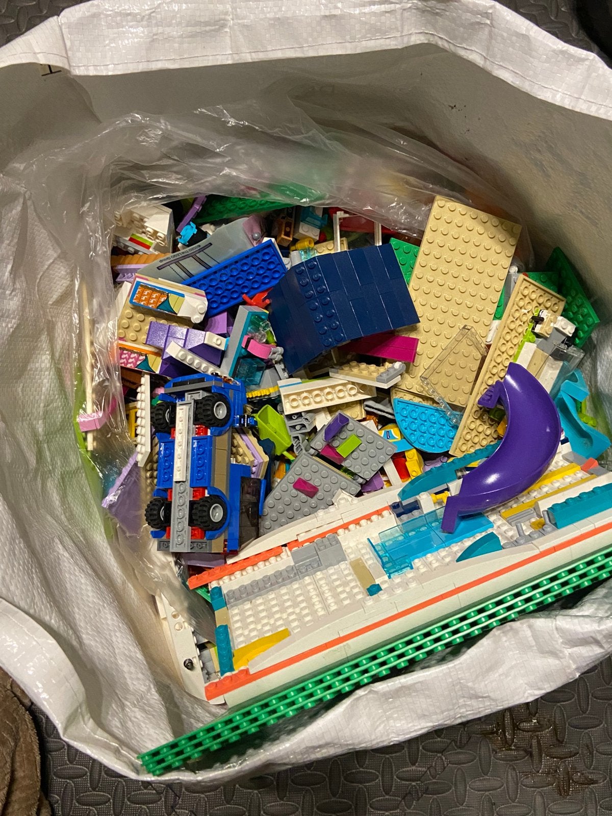 Grote tas vol met lego!, Ophalen, Zo goed als nieuw