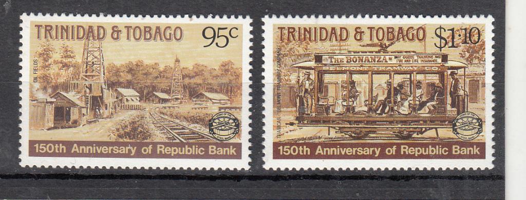 trein: Trinidad & Tobago 1987 Mi nr  552 - 553, Ophalen of Verzenden, Postfris, Treinen