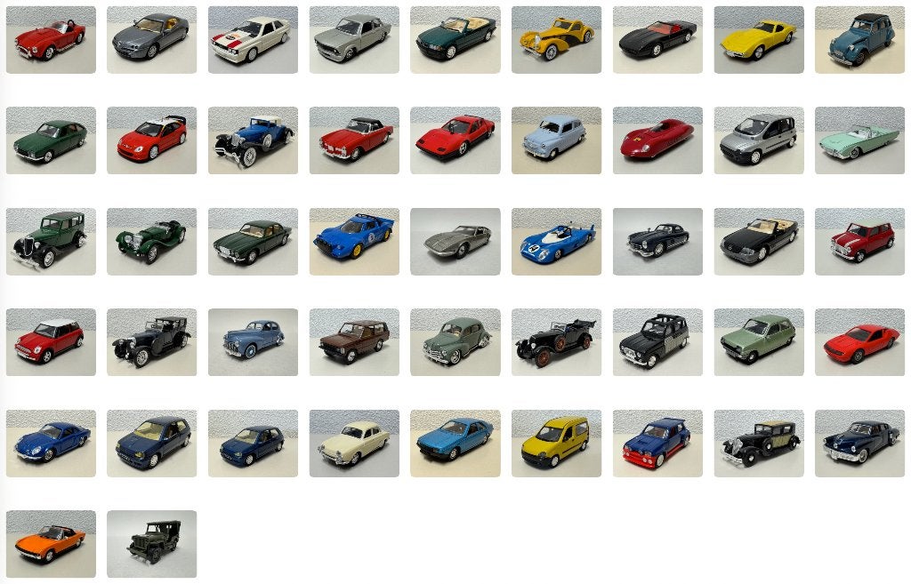 Solido: BMW Citroen Fiat Lancia Mercedes Mini Renault RR VW, Hobby en Vrije tijd, Modelauto's | 1:43, Ophalen of Verzenden, Zo goed als nieuw