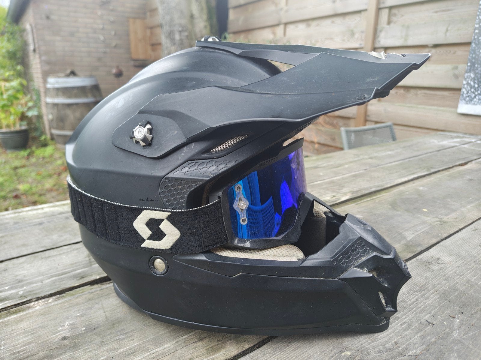 Scorpion VX-16 Air Crosshelm met Scott bril, Motoren, Overige merken, Offroadhelm, Dames, XL