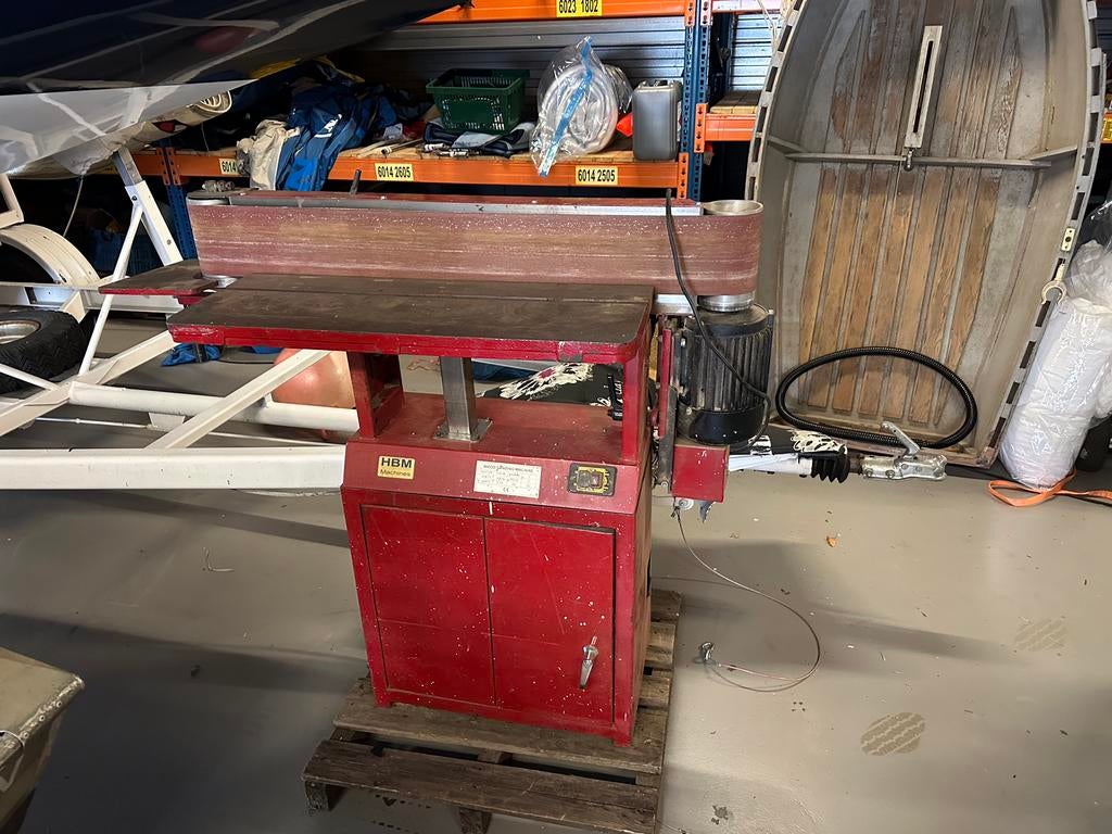 HBM bandschuurmachine 380 volt, Ophalen of Verzenden, Gebruikt