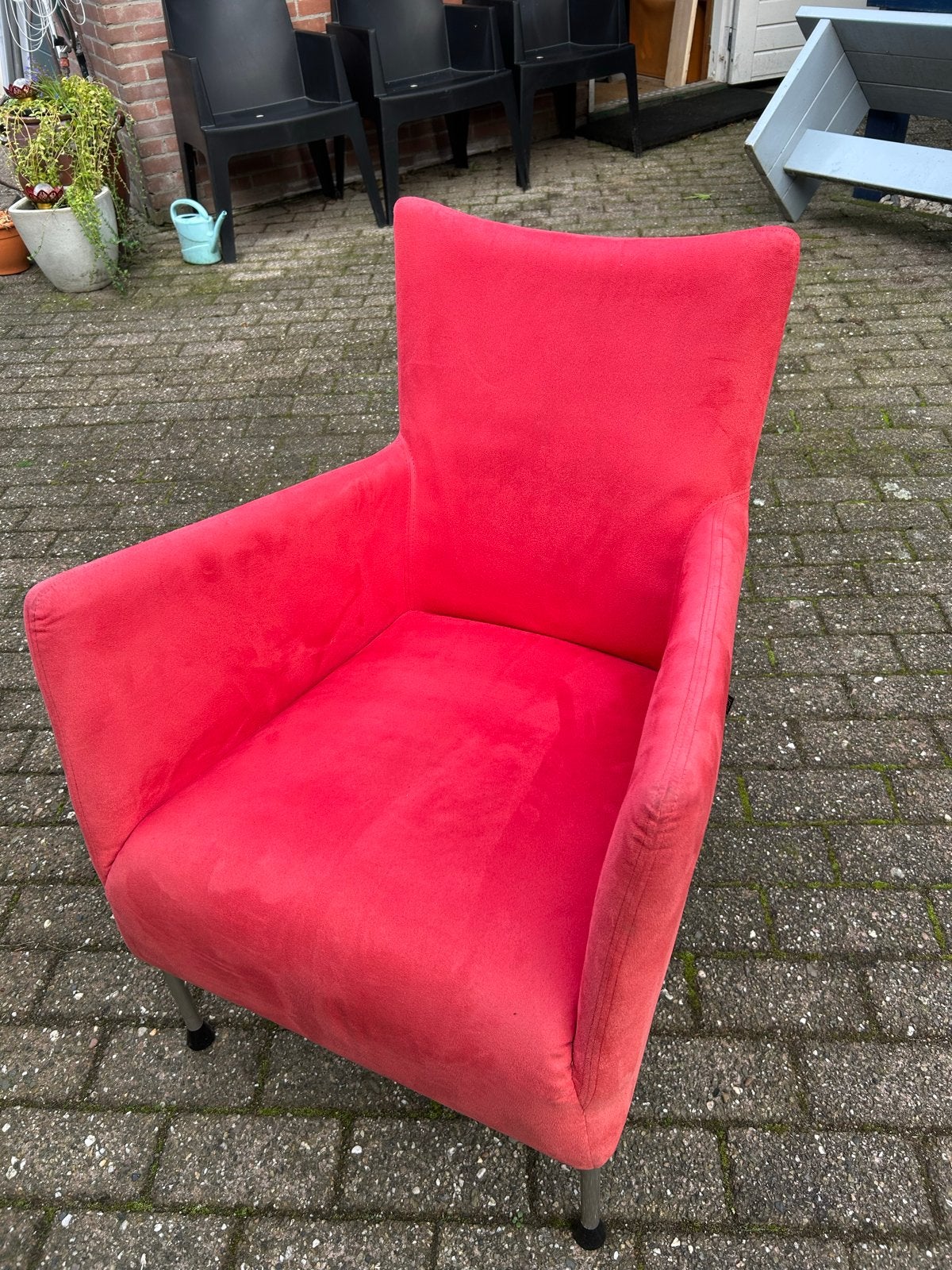 Jess Design fauteuil - Rode stoel, Gebruikt, Ophalen of Verzenden, Rood, Eén
