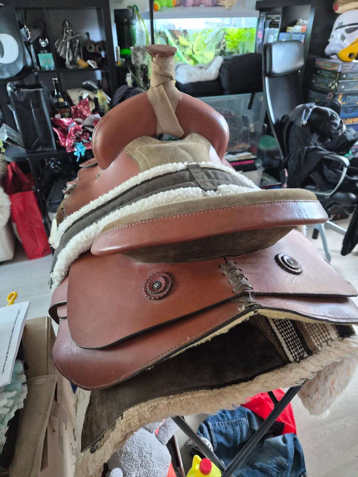 Rodeo zadel, Ophalen