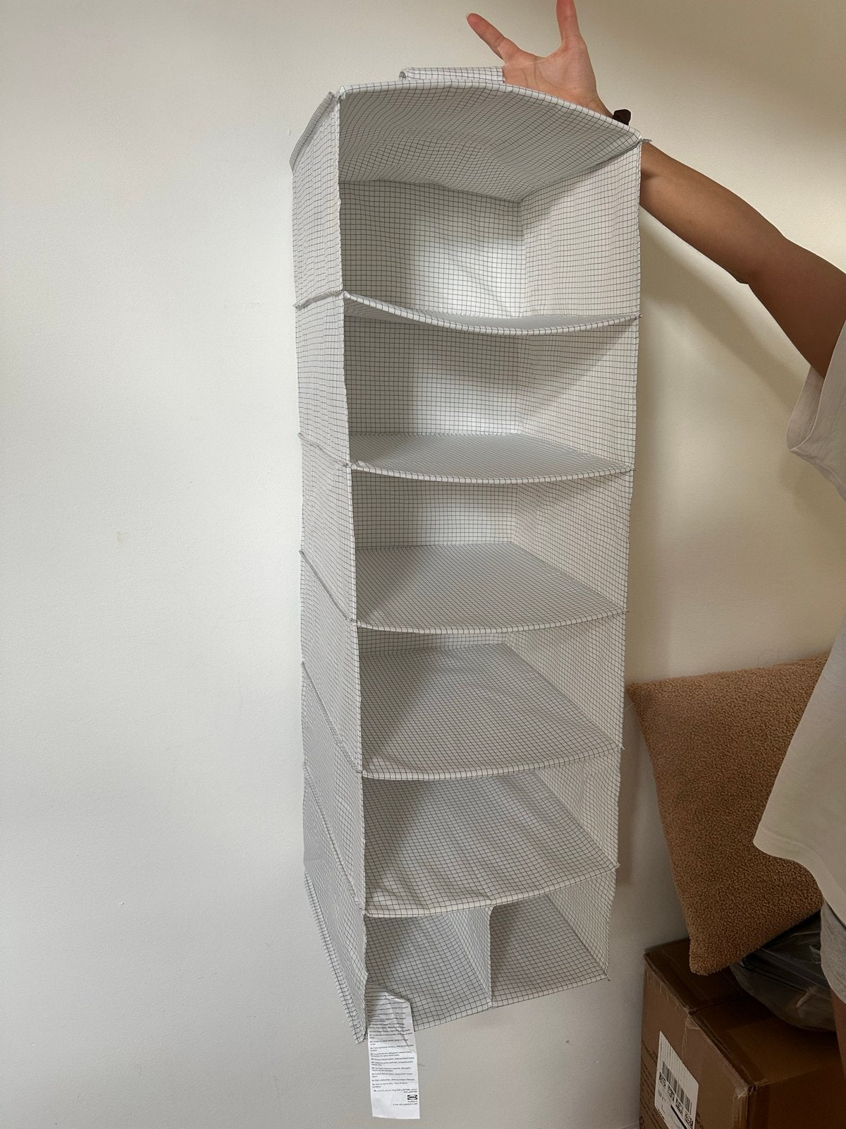 Hangende kastorganizer met 7 vakken, Met plank(en), 100 tot 150 cm, Ophalen of Verzenden, Zo goed als nieuw