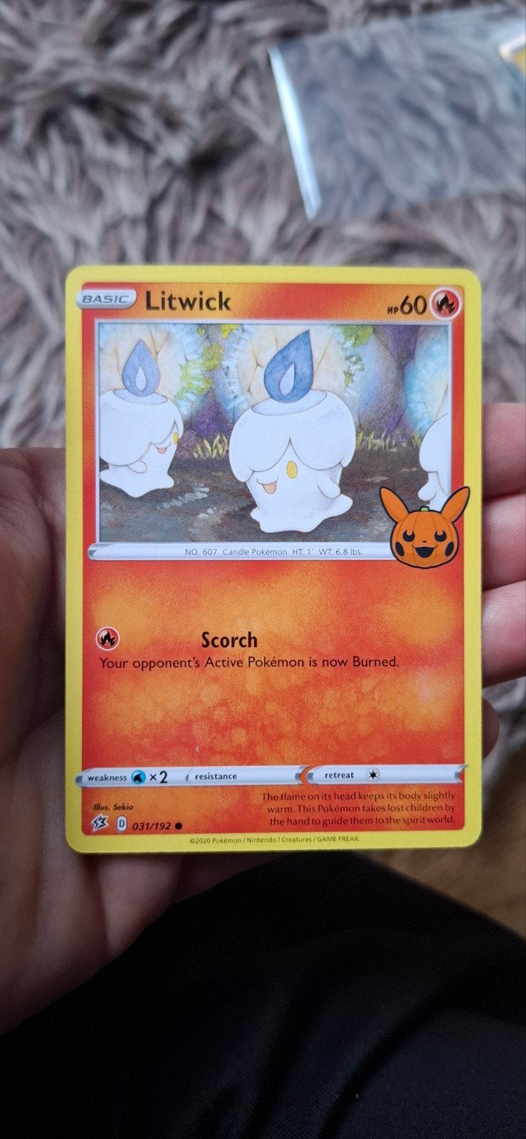 Trick or Trade Litwick 031/192, Ophalen of Verzenden, Zo goed als nieuw, Losse kaart