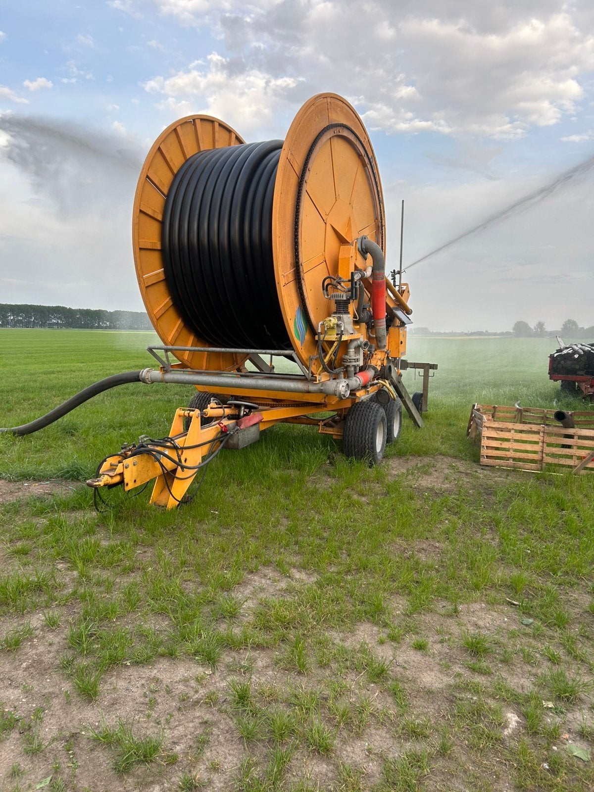 Regenhaspel perrot tr 70    125-600 motorpompset, Ophalen