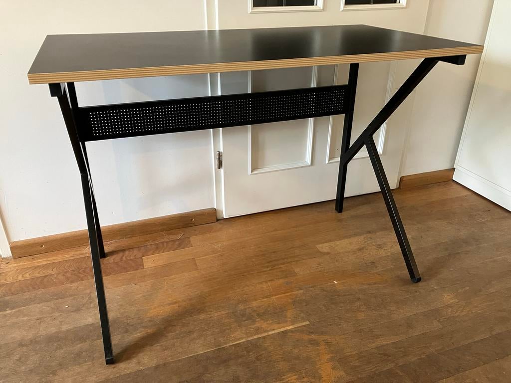 Bureau Debbey 75x105x55 cm - Zwart/Hout, Huis en Inrichting, Bureaus, Ophalen, 105 cm, Gebruikt, Hout