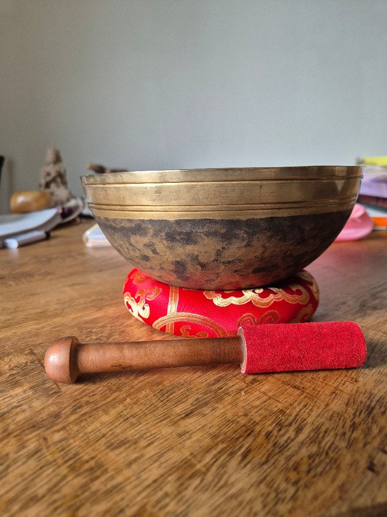 Chaken klankschaal brons 19 cm, Verzenden, Nieuw