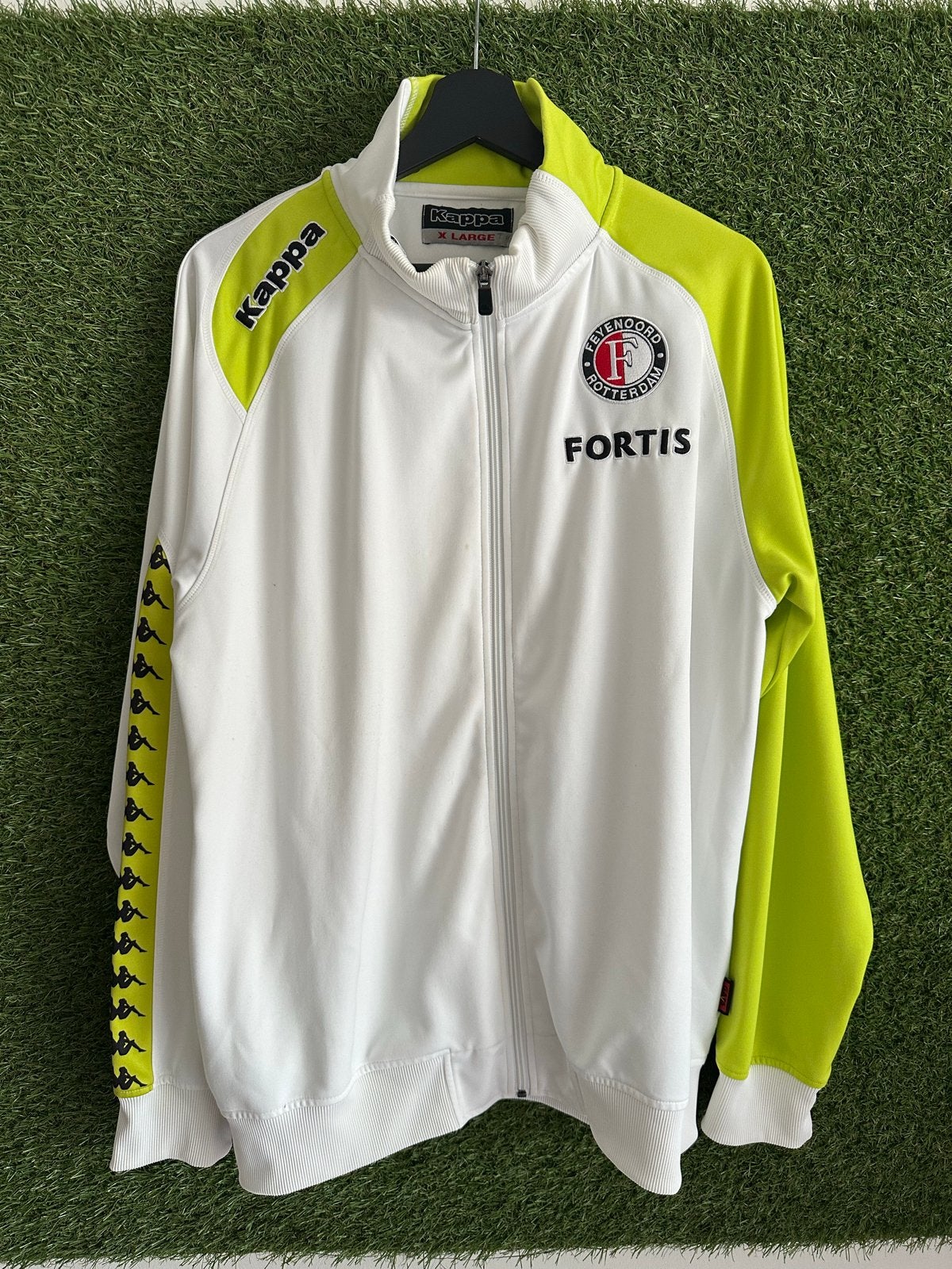 Feyenoord vest maat XL - Kappa Fortis, Kleding | Heren, Truien en Vesten, Verzenden, Gedragen, Maat 56/58 (XL), Wit