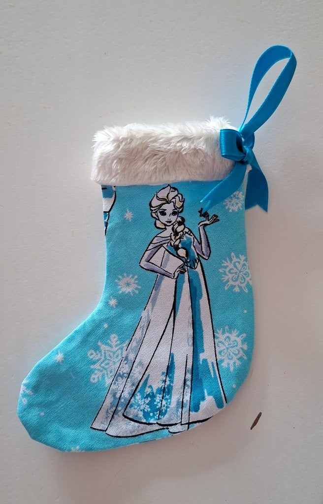 nieuw- Frozen Elsa kerstsokje, Ophalen of Verzenden, Nieuw, Handgemaakt, Wanddecoratie