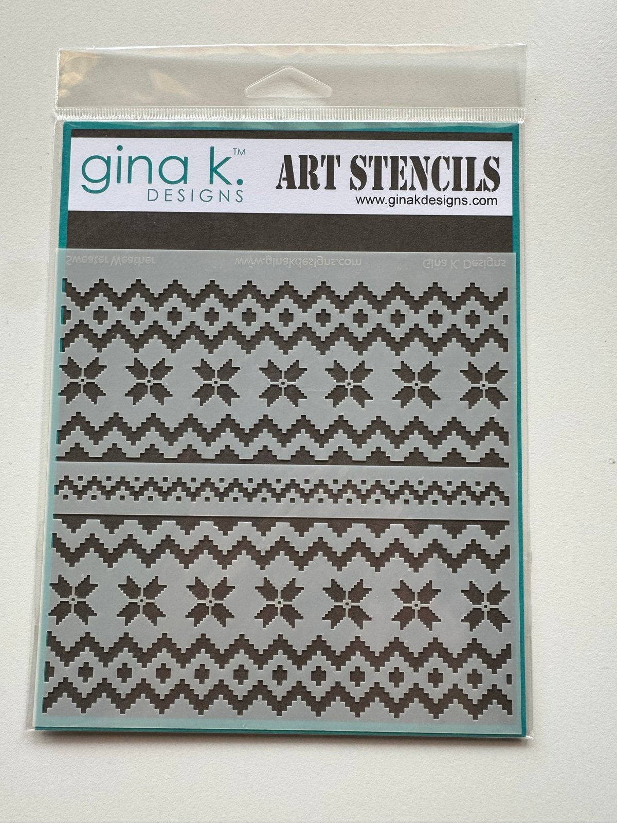 Gina K. Designs - Sweater Weather stencil, Ophalen of Verzenden, Gebruikt, Overige typen