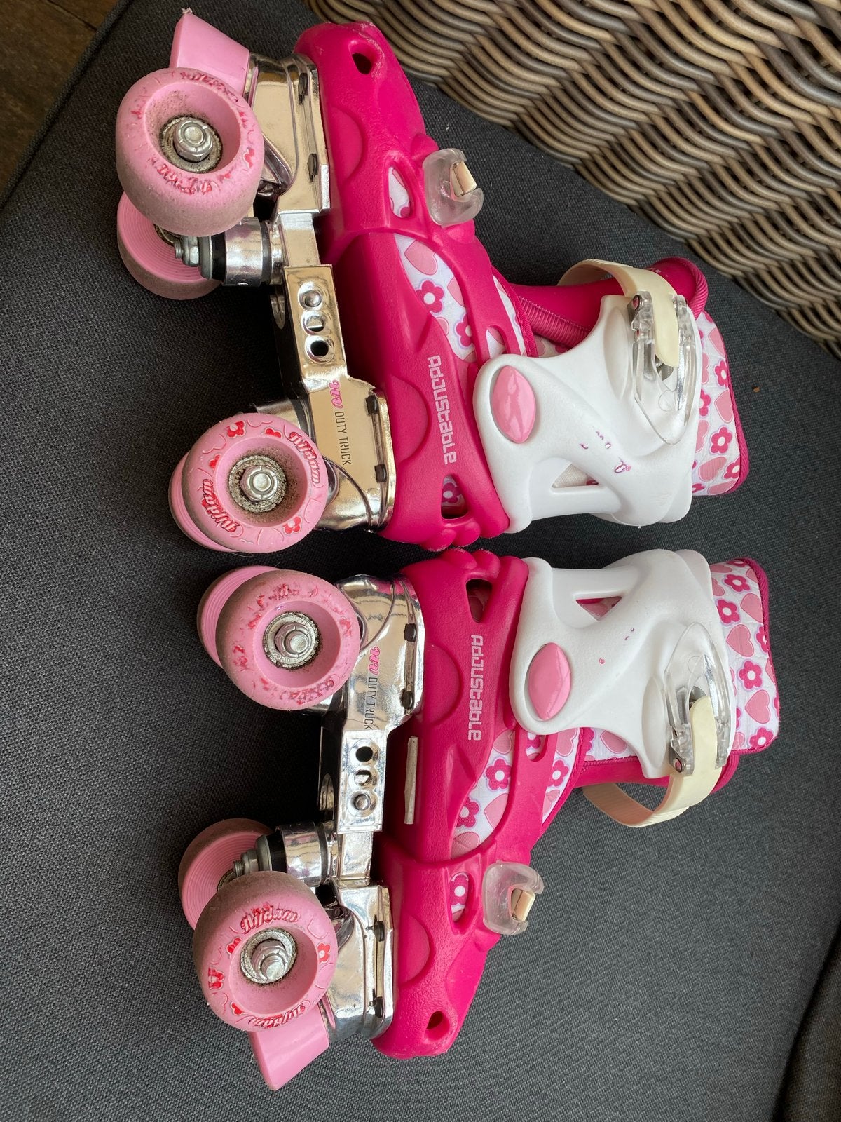 Roze verstelbare rolschaatsen voor kinderen, Kinderen en Baby's, Speelgoed | Buiten | Rolschaatsen, Ophalen of Verzenden, Verstelbaar